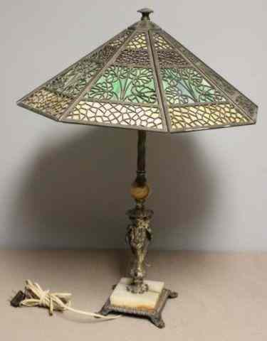 Appraisal: Panel Lamp From a Pelham Manor NY estate Dimensions ''