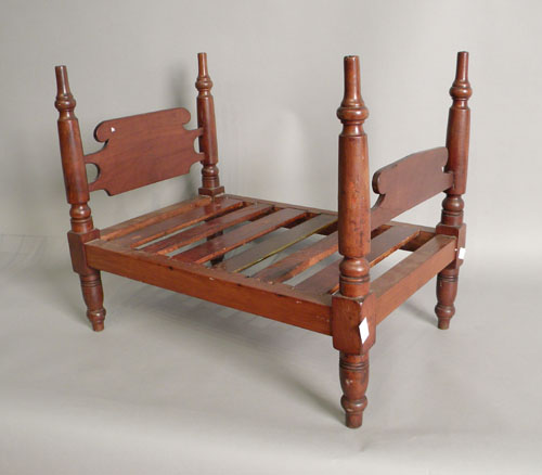 Appraisal: Pine doll bed th c h l