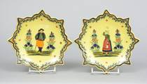 Appraisal: Pair of Quimper Star Plates circa early th Century Pair