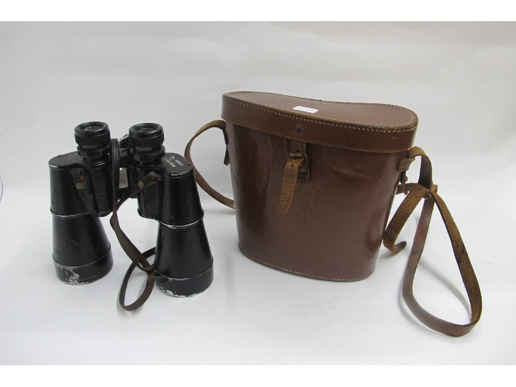 Appraisal: A pair of x binoculars in case