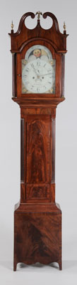 Appraisal: Fine American Federal Tall Case Clock New Jersey circa figured