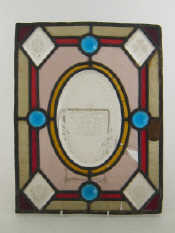 Appraisal: A Victoria Diamond Jubilee commemorative leaded stained glass panel the