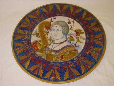 Appraisal: AN ITALIAN MAJOLICA CHARGER in the th century style painted