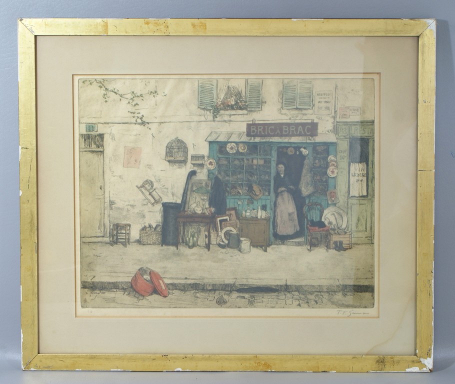 Appraisal: Tavik Frantisek Simon Czechoslovakian - Bric A Bric color aquatint