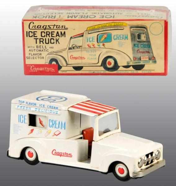 Appraisal: Tin Delicious Ice Cream Truck Friction Toy Description Japanese Working