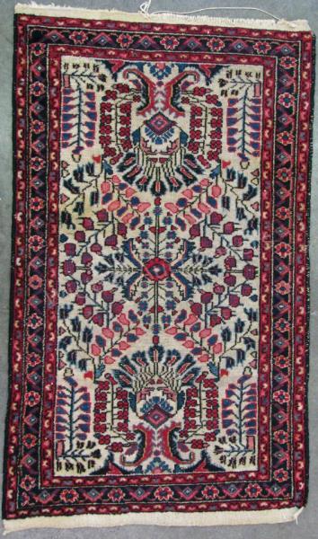 Appraisal: A handmade Oriental rug floral design ca early-mid th century