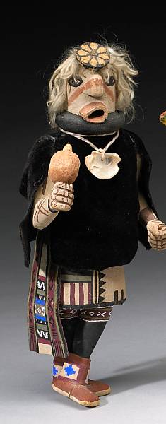 Appraisal: A Hopi doll Jimmy Koots depicting Huhuwa or Cross Legged