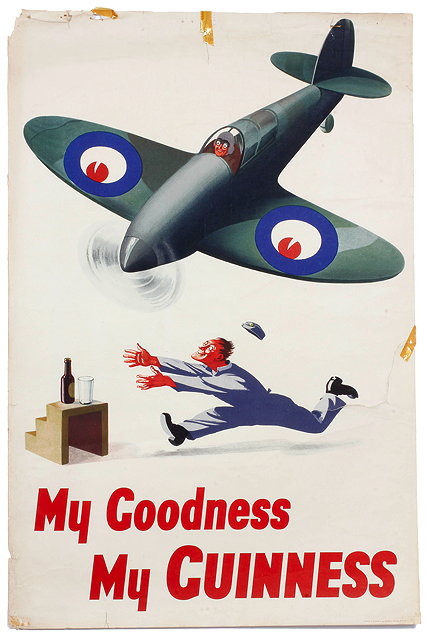 Appraisal: A GUINNESS ADVERTISING POSTER 'My Goodness My Guinness' depicting a