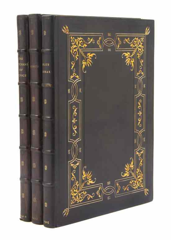 Appraisal: SHAKESPEARE WILLIAM SHAKESPEARE HEAD PRESS A group of three volumes