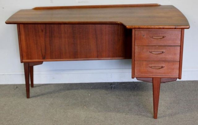 Appraisal: Midcentury Danish Modern DeskFrom a Park Ave NYC estate Dimensions