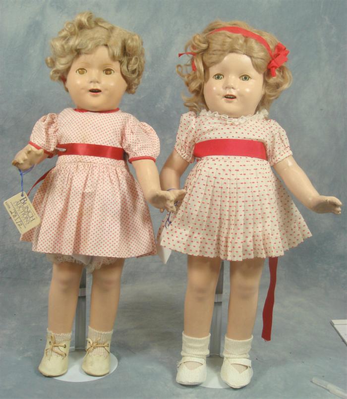 Appraisal: Two composition dolls all composition both not marked both has