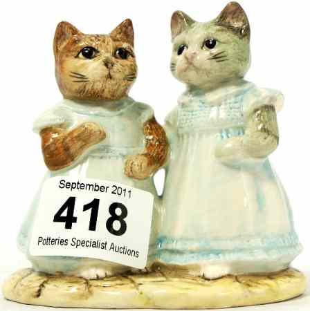 Appraisal: Royal Albert Beatrix Potter Figure Mittens and Moppet BP a