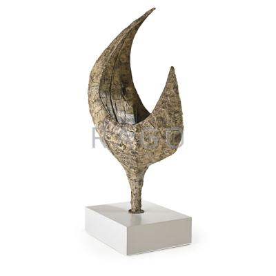 Appraisal: PAUL EVANS Important steel Patchwork sculpture Condition Report