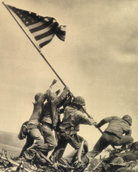 Appraisal: ROSENTHAL JOE - Flag Raising at Iwo Jima Silver print