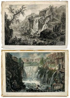 Appraisal: Two Giovanni Piranesi engravings Italian - from Vedutadi Roma Veduta