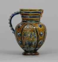 Appraisal: A Lambeth Doulton Pitcher circa Late th Century A beautiful