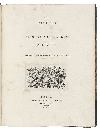 Appraisal: Henderson Alexander The history of ancient and modern wines London