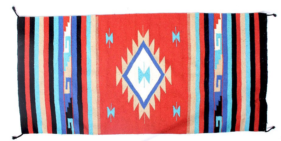 Appraisal: Navajo Native American Indian Hand Woven Rug This lot features