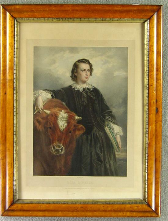 Appraisal: Hand Colored Lithograph Rosa Bonheur by Dubufe published April Embossed