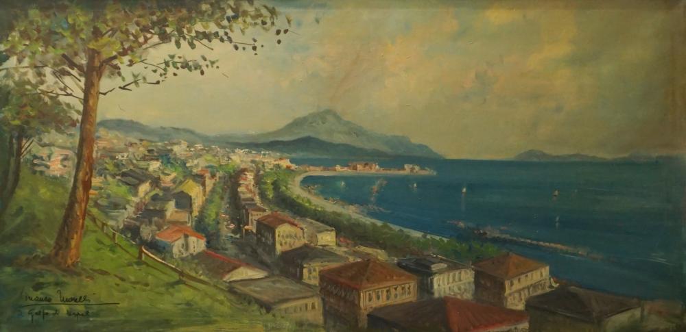 Appraisal: TH CENTURY SCHOOL BAY OF NAPLES OIL ON CANVAS SIGNED