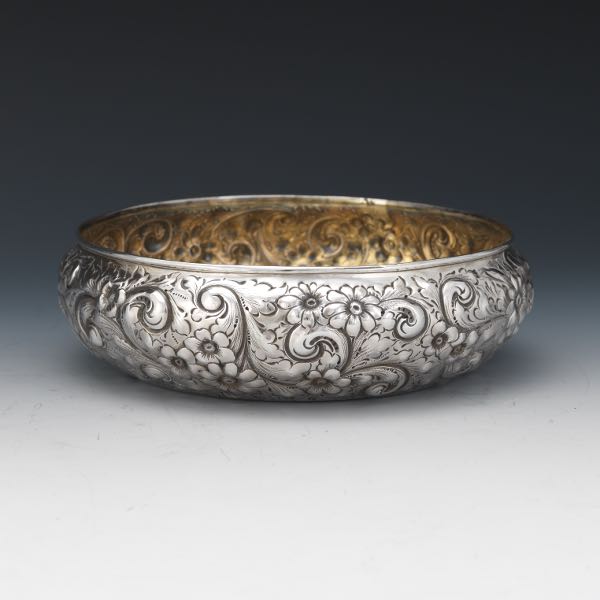 Appraisal: DURGIN STERLING SILVER WITH GOLD WASH BOWL RETAILED BY J