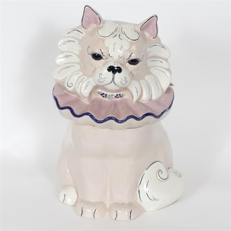 Appraisal: Rare Kay Finch California art pottery Puss Cookie Jar Pink