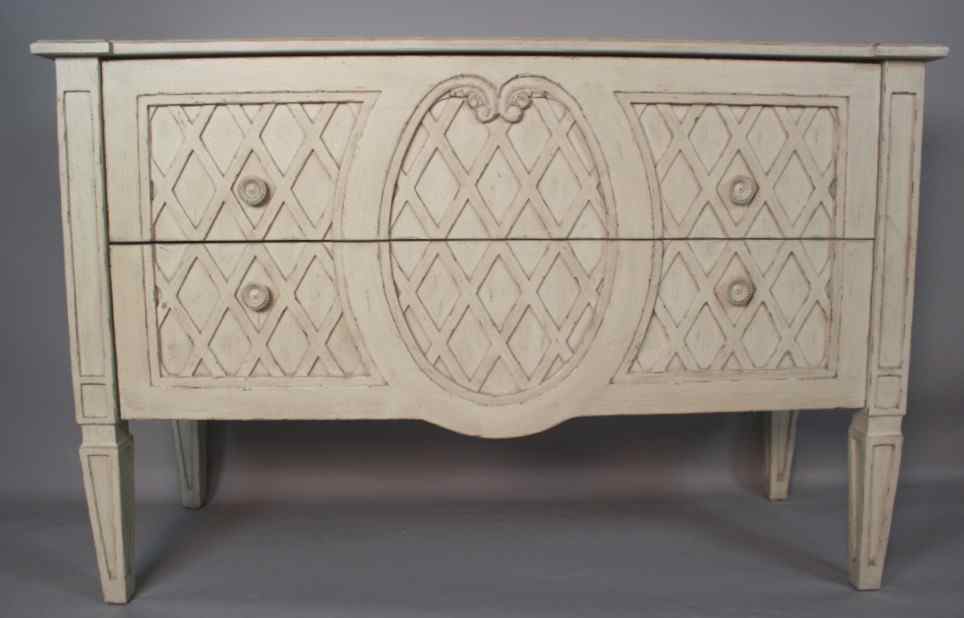 Appraisal: DREXEL HERITAGE ''BELLE MAISON'' ITALIAN STYLE WHITE PAINTED TWO DRAWER