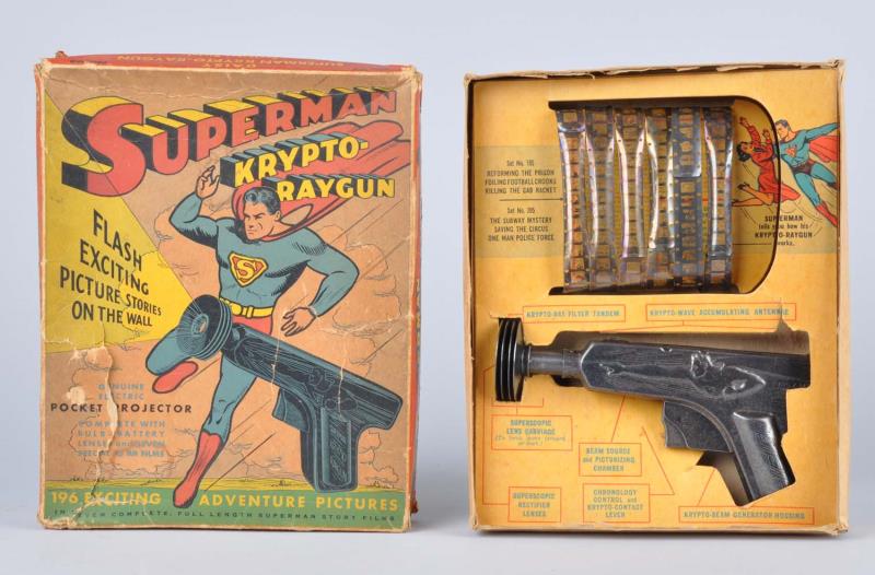 Appraisal: Superman Krypto-Raygun Includes colorful original box with insert Box does