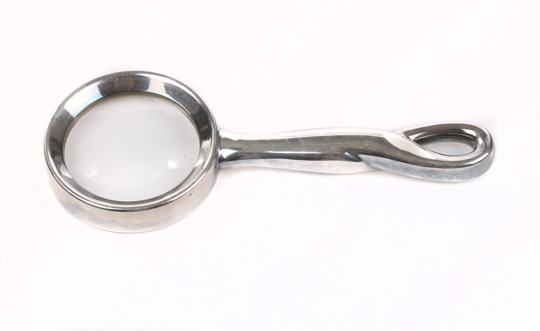 Appraisal: Peretti sterling silver magnifying glass marked T Co probably retailed