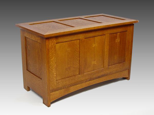 Appraisal: STICKLEY OAK BLANKET CHEST FROM THE MISSION COLLECTION Paneled sides