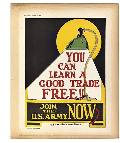 Appraisal: VARIOUS ARTISTS WORLD WAR I RECRUITING SERIES Album of small