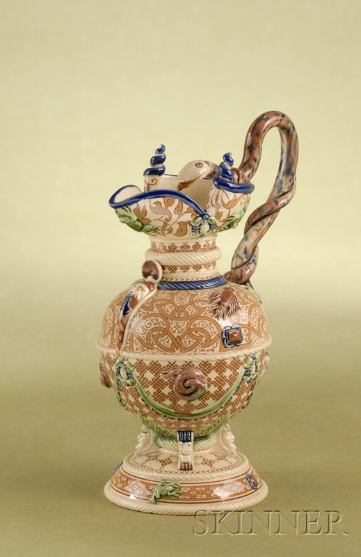 Appraisal: Mintons Henri Deux Ware Earthenware Ewer England c Renaissance design