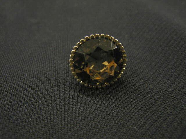 Appraisal: Smokey Quartz Ring carat round gem in k yellow gold