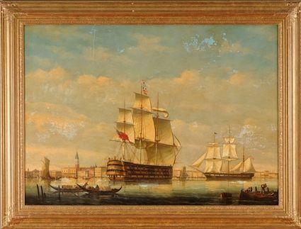 Appraisal: SALVATORE COLLACICCO b BRITISH MAN O' WAR MOORED AT VENICE