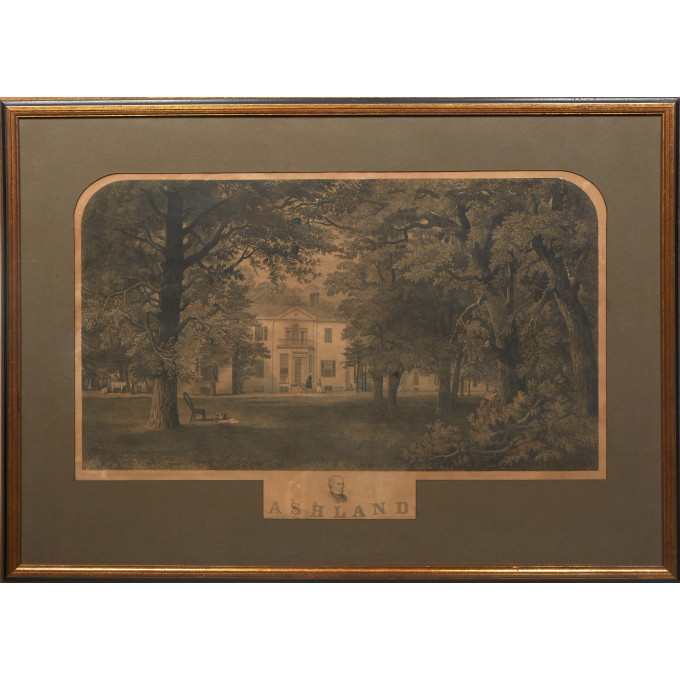 Appraisal: John W Sartain Pennsylvania - Ashland Plantation c engraving on