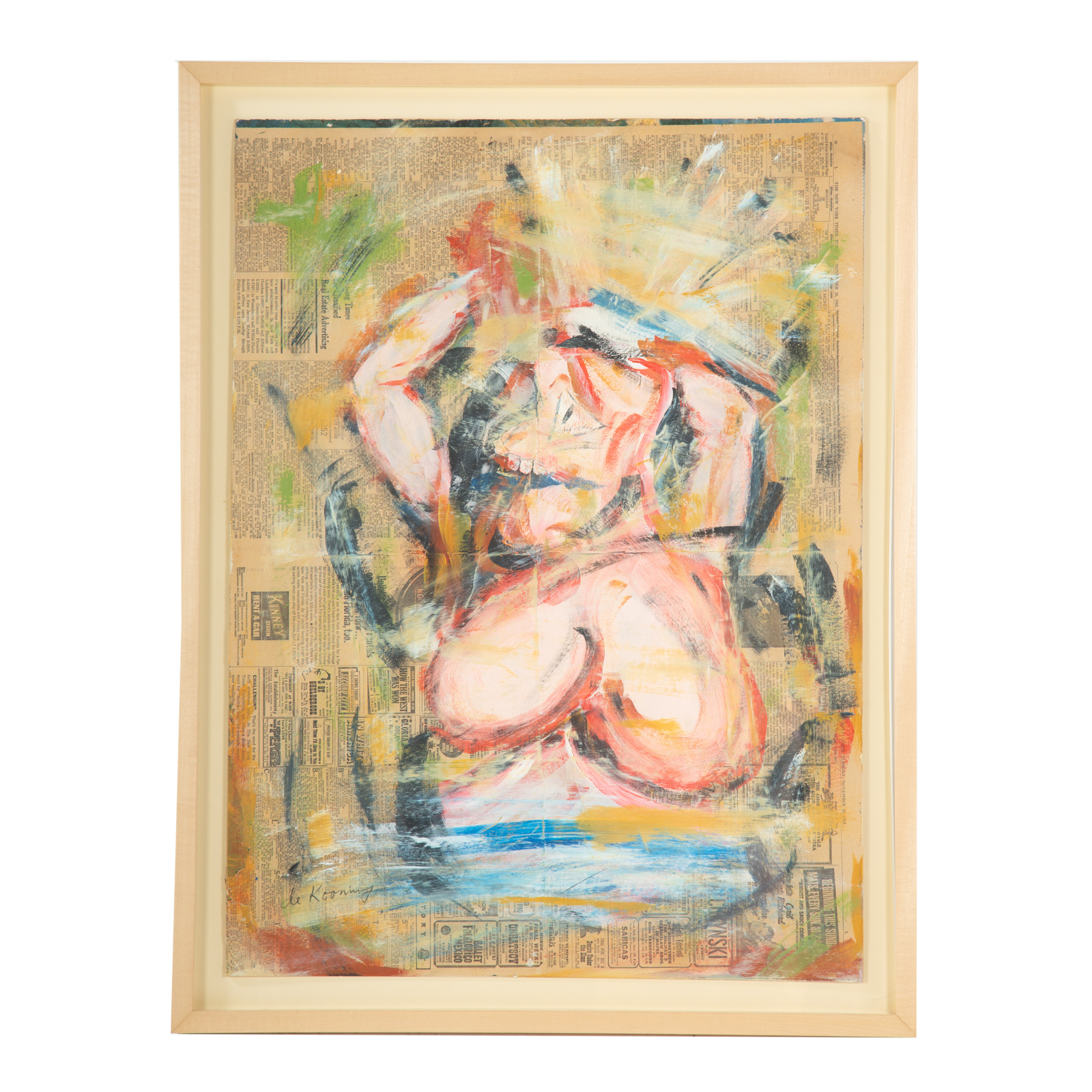 Appraisal: WILLEM DE KOONING ABSTRACT WOMAN OIL Dutch American - Oil