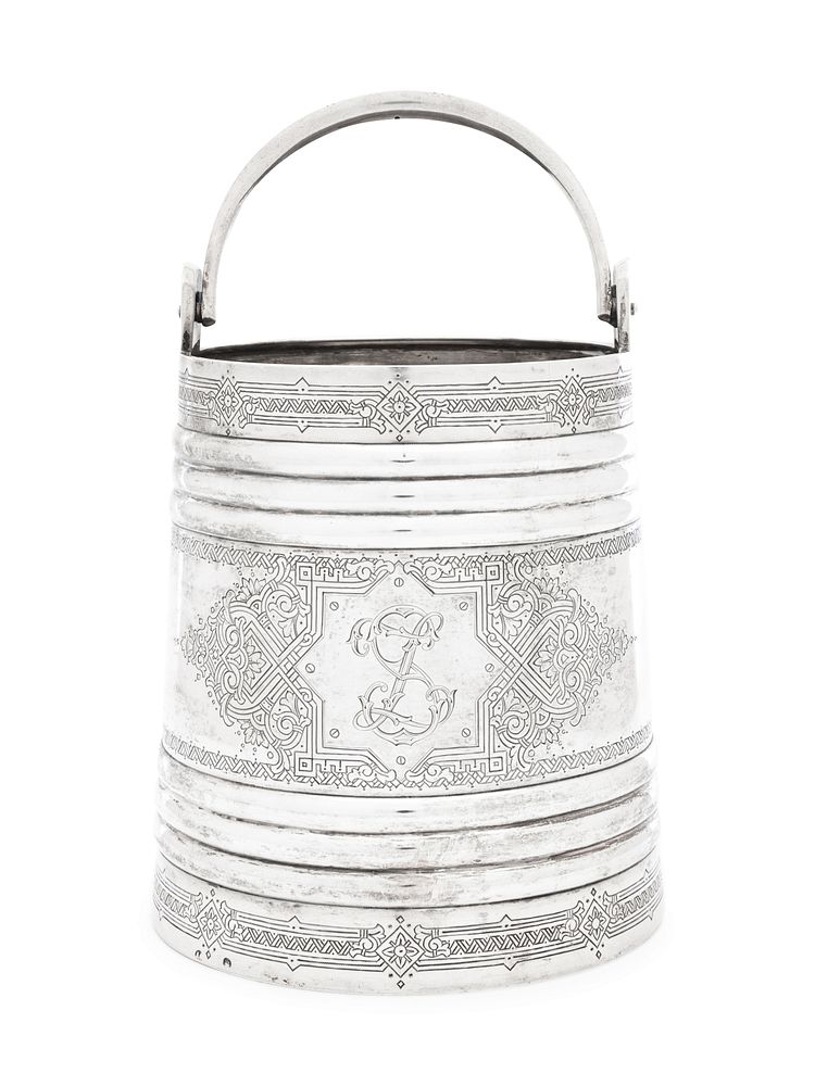 Appraisal: A Russian Silver Wine Cooler A Russian Silver Wine Cooler