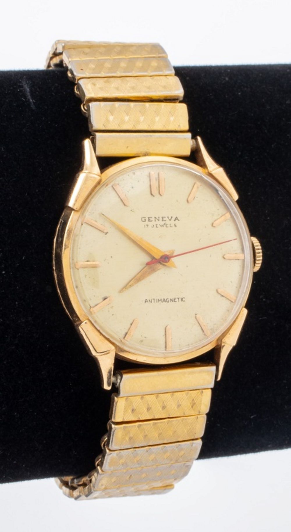 Appraisal: VINTAGE GENEVA K WRISTWATCH A vintage Geneva wristwatch cased in