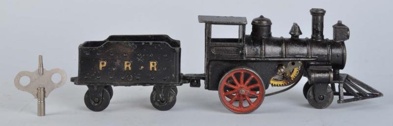 Appraisal: Hubley Cast Iron Wind-Up Locomotive Tender This great cast iron