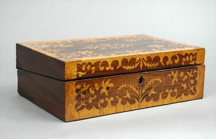 Appraisal: Regency Satinwood-Inlaid Rosewood Writing Slope x x in