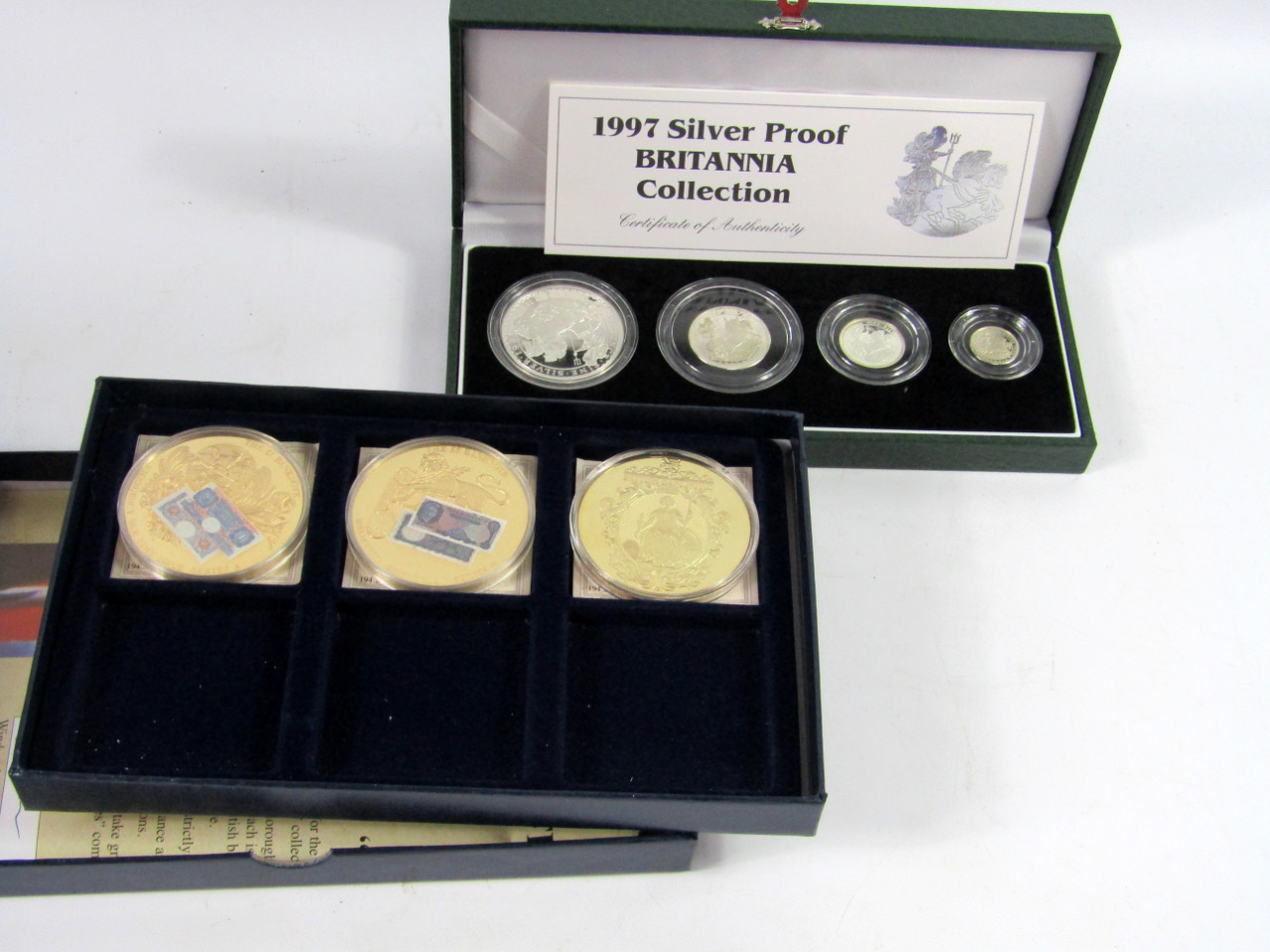 Appraisal: The United Kingdom Britannia silver proof collection boxed and three