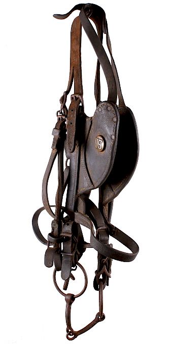 Appraisal: Mid- Late th Century U S Cavalry Bridle and Bit