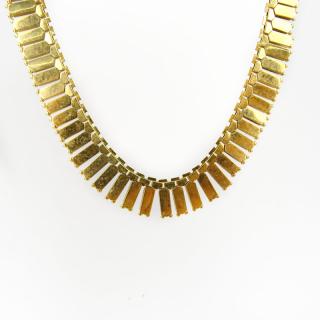 Appraisal: Vintage European Karat Yellow Gold Necklace Stamped Good condition Measures