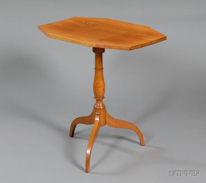 Appraisal: Federal Cherry Tilt-top Candlestand New England early th century with