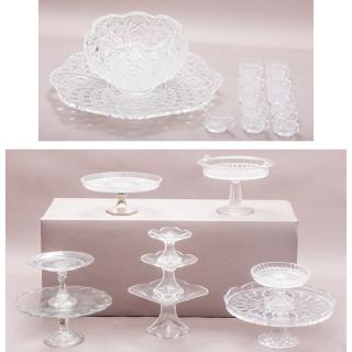 Appraisal: A Miscellaneous Collection of Glass Serving Items th Century A