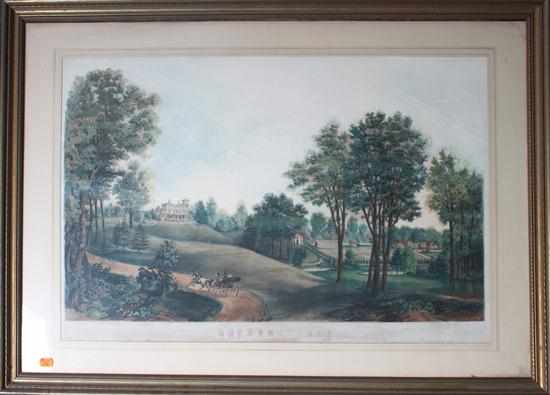 Appraisal: Baltimore Landmarks ''Auchentroly '' color lithograph A Hoen Co x