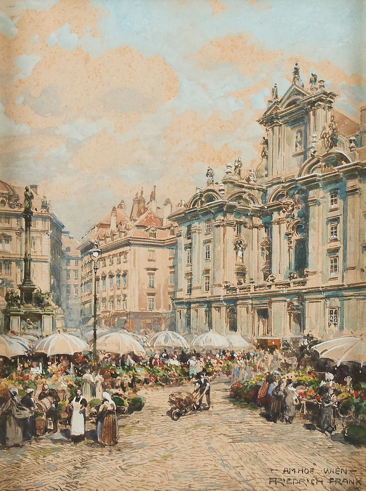 Appraisal: Friedrich Frank Am Hof Vienna Watercolor Friedrich Frank Austrian -