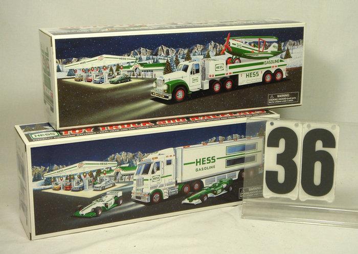 Appraisal: Hess Truck lot set of mint in original boxes never