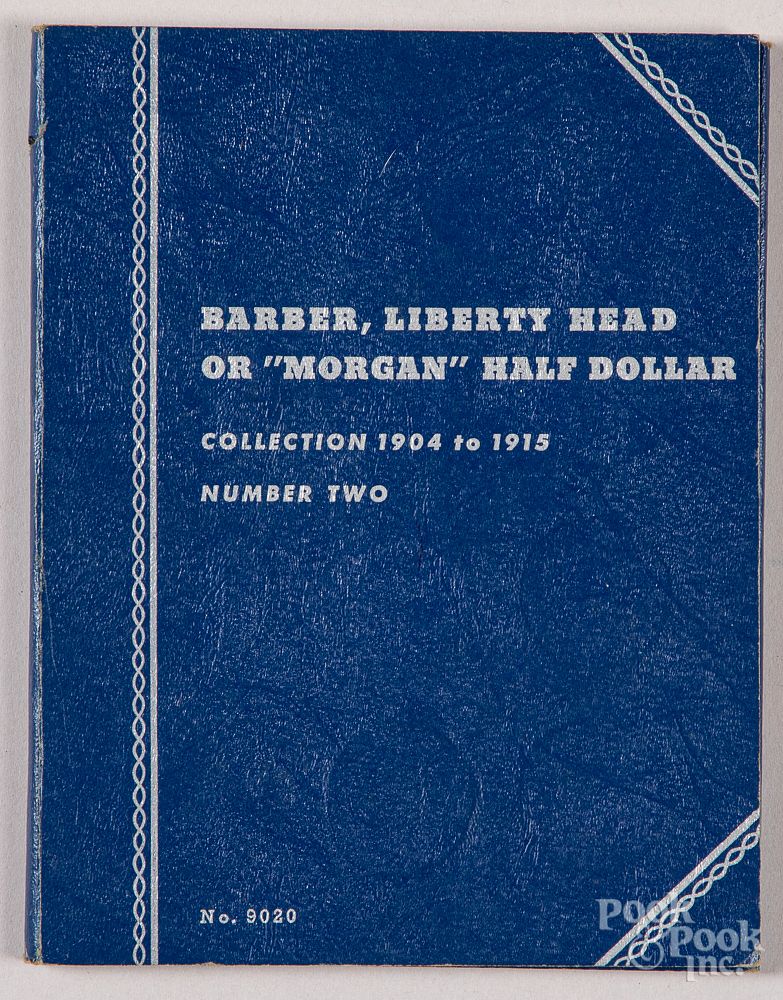 Appraisal: Complete Whitman Barber half dollar book Complete Whitman Barber half