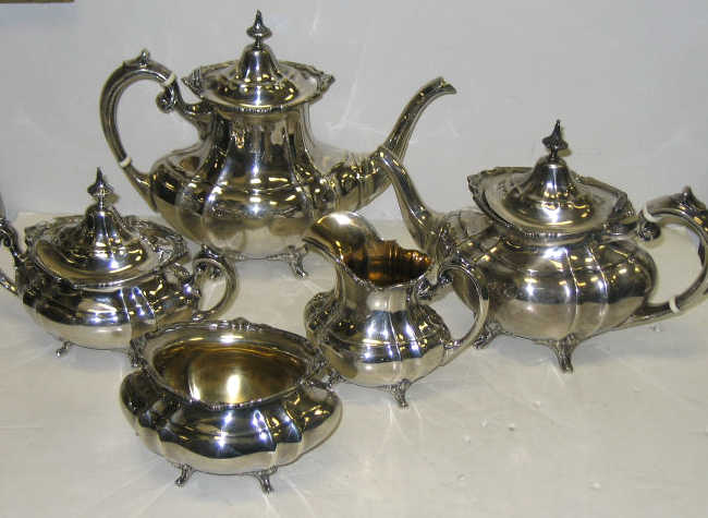 Appraisal: REED BARTON TAUNTON MA Five piece sterling silver coffee tea